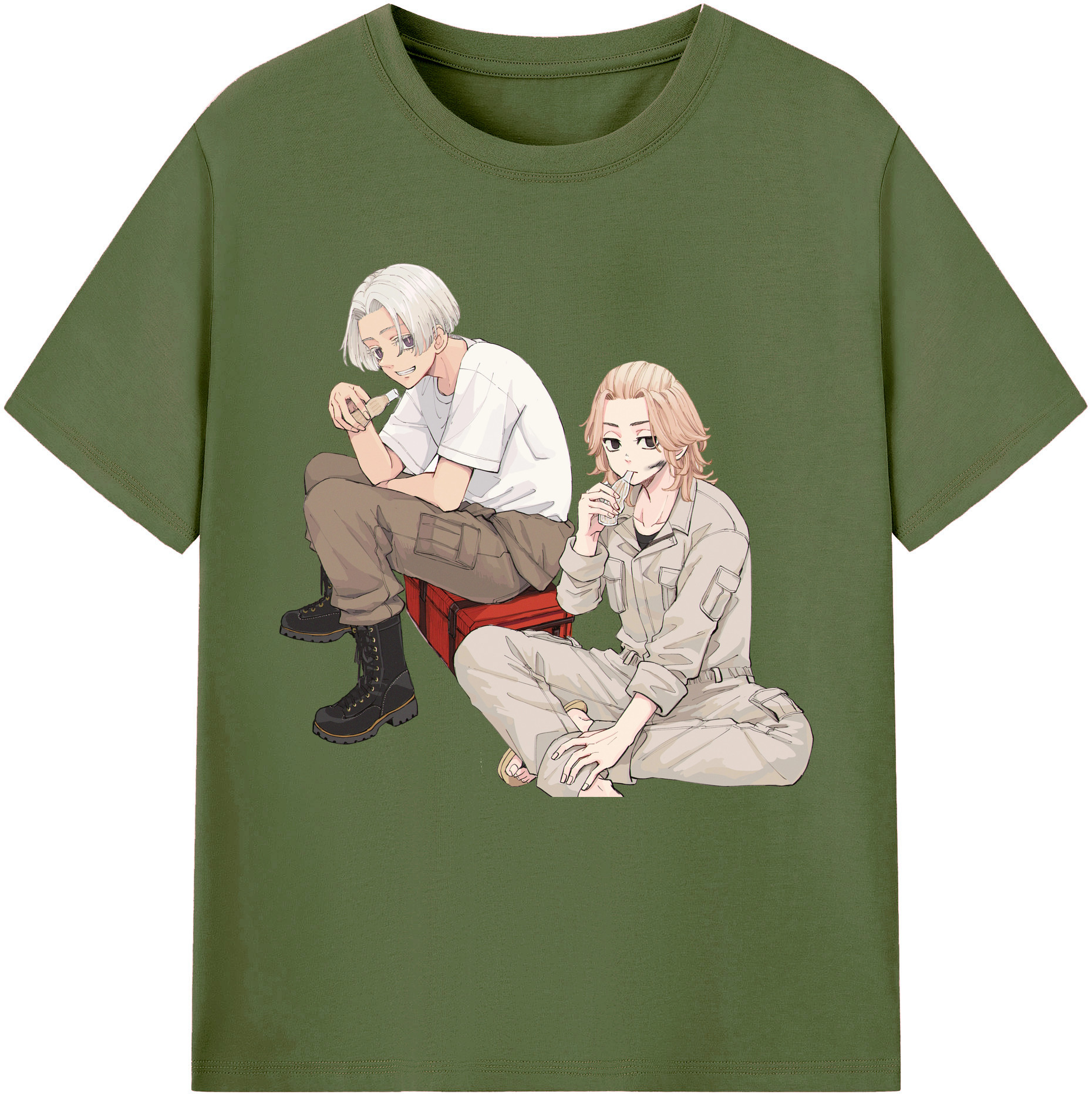（画像用） 東京リベンジャーズ Tokyo Revengers 綿100％半袖Tシャツ（フロントプリント）